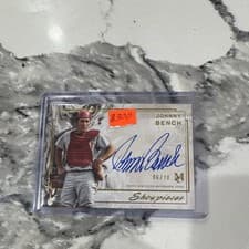 2025 Topps Museum Collection Showpieces Autographs Johnny Bench #SA-JB card