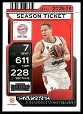 Johannes Voigtmann 2025-26 Panini Contenders EuroLeague Base Season Ticket card