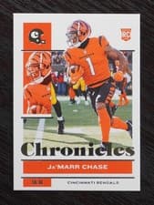Ja'Marr Chase 2021 Panini Chronicles card