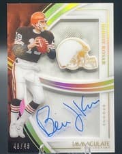 2025 Panini Immaculate Immaculate Shadowbox Signatures Bernie Kosar #12 card