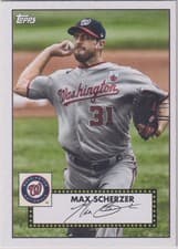 Max Scherzer 2021 Topps 1952 Redux card