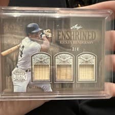 2025 Leaf Bronx Legacy Enshrined Rickey Henderson #E-18 card