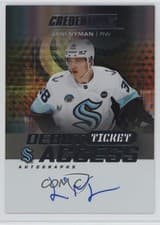 2025-26 Upper Deck Credentials Debut Ticket Access Autographs Jani Nyman #DTA-JN card