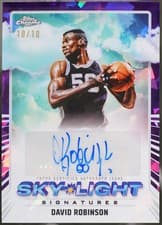 2024-25 Topps Chrome Sky-Light Signatures David Robinson #SLS-DR