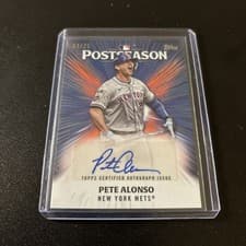 2025 Topps Postseason Performance Autograph Pete Alonso #PPA-PA card