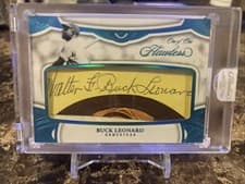 2025 Panini Flawless Flawless Cut Signatures Buck Leonard #1 card