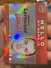 2025-26 Upper Deck MVP Hello My Name Is Stickers Artyom Levshunov #HNI-21 card