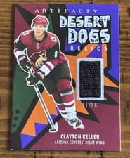 2025-26 Upper Deck Artifacts Desert Dogs Relics Clayton Keller #DD-CK card