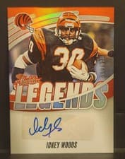2025 Panini Absolute Absolute Legends Signatures Ickey Woods #ALS-IWS card