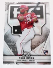 2025 Topps Chrome Black Rookie Design Variations Rece Hinds #77 card