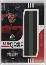 2024-25 SP Game Used 2024 Stadium Series Banner Year Relics Luke Hughes #BYSS-LH card