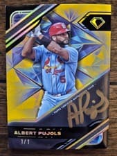 2025 Topps Diamond Icons Black PolychromatINK Autographs Albert Pujols #BPA-AP card