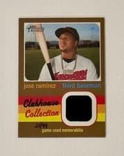 2020 Topps Heritage Clubhouse Collection Relics Jose Ramirez #CCRJR