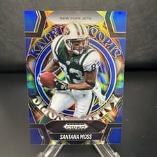 2025 Panini Prizm Black Kaleidoscopic Santana Moss #18 card