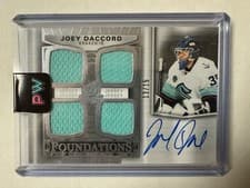 2024-25 Upper Deck The Cup Foundations Quad Jersey Joey Daccord #F-DA card