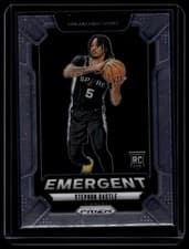 2024-25 Panini Prizm Emergent Stephon Castle #29 card