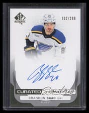 2024-25 SP Authentic Curated Signatures Brandon Saad #SPC-BS card