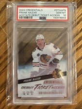 2024-25 Upper Deck Credentials Acetate Debut Ticket Access Frank Nazar #DTAA-FN card
