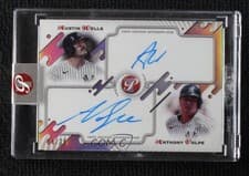 2025 Topps Pristine Pristine Pair Dual Autographs Anthony Volpe/Austin Wells #PPDA-AW card