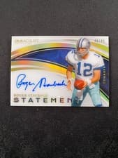 Roger Staubach 2025 Panini Immaculate Statement Signatures card