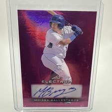 2024 Leaf Electrum Baseball Base Autograph Moises Ballesteros #BA-MB1 card