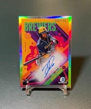 2024 Bowman Chrome Ascensions Autographs Jackson Chourio #BAA-JC card