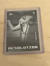 2025 Topps Black & White Rookie Resolution Roki Sasaki #RR18 card