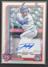 2025 Topps Pro Debut Chrome Autographs Jared Serna #PDC-121 card