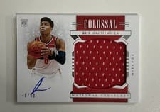 Rui Hachimura 2019 Panini National Treasures card