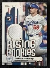 2025 Topps Update Rising Rookies Relics Dalton Rushing #RRR-DR card