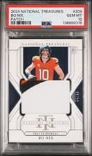 Bo Nix 2024 Panini National Treasures card