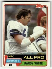 Randy White 1981 Topps card