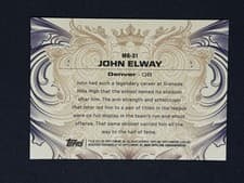 John Elway 2024 Topps Signature Class Monarchs of the Game card