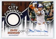 2026 Topps City Connect Swatch Autograph Relics Zach Dezenzo #CCAR-ZD card