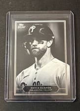 2025 Topps Black & White Prized Portraits Bryce Harper #PP4 card