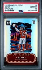 2024 Clearly Donruss Uptowns Bo Nix #3 card