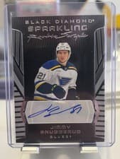 2025-26 Upper Deck Black Diamond Sparkling Rookie Scripts Jimmy Snuggerud #SRS-JS card