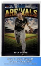 2025 Finest Arrivals Nick Yorke #A-21 card