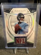 2025 Panini Immaculate Immaculate Standard Jerseys Cam Ward #1 card