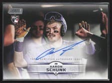 Aaron Schunk 2025 Stadium Club Base Autographs card