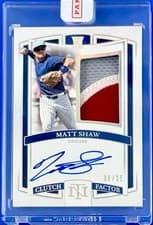 2025 Panini National Treasures Clutch Factor Signatures Matt Shaw #12 card