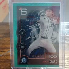 2025 Bowman Bowman Scouts Top 100 Max Clark #BTP-6 card