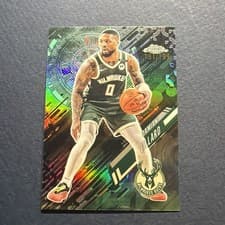 Damian Lillard 2025 Topps Chrome Go Time card