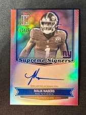 2025 Topps Signature Class Supreme Signers Malik Nabers #SS-MN card