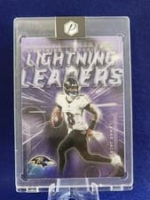 2025 Topps Chrome Lightning Leaders Lamar Jackson #LL-5 card