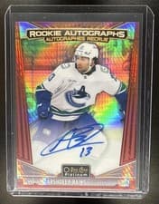 2024-25 O-Pee-Chee Platinum Rookie Autographs Arshdeep Bains #R-AB card