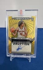 2024-25 Panini Obsidian Rookie Eruption Autographs Pacome Dadiet #REA-DAD card
