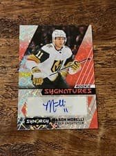 Mason Morelli 2024-25 Upper Deck Synergy Rookie Sygnatures card
