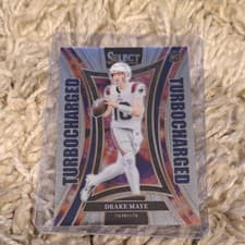 Drake Maye 2024 Panini Select Turbocharged card