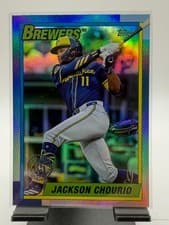 2025 Topps Update 1990 Topps Baseball Jackson Chourio #U90-8 card